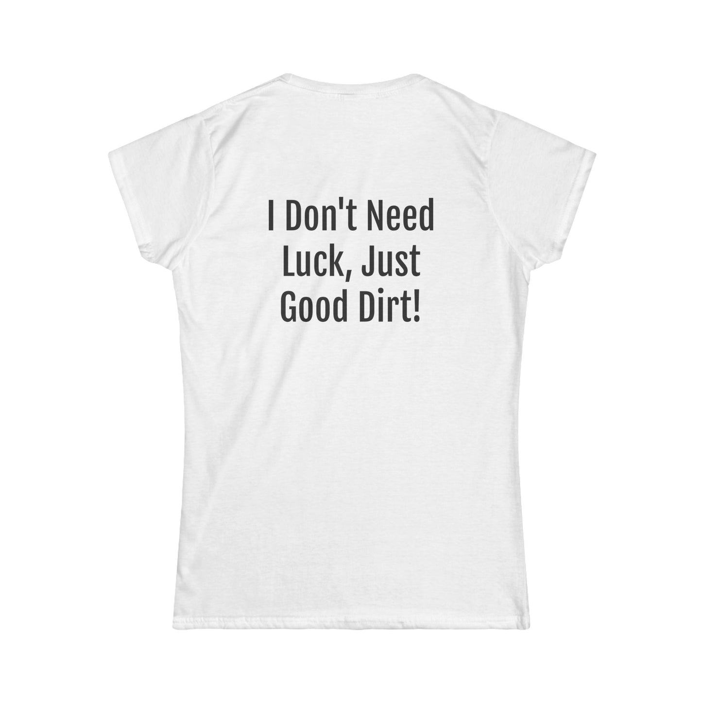"Stupid Barrel" Women's White Soft style Tee — Classic Everyday Crewneck T-Shirt