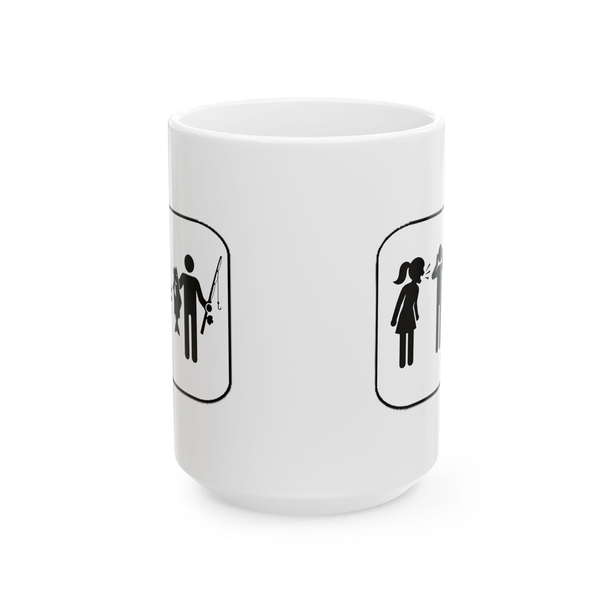 Fishing Couple Ceramic Mug – Cute Outdoorsy Coffee Cup (11oz/15oz)