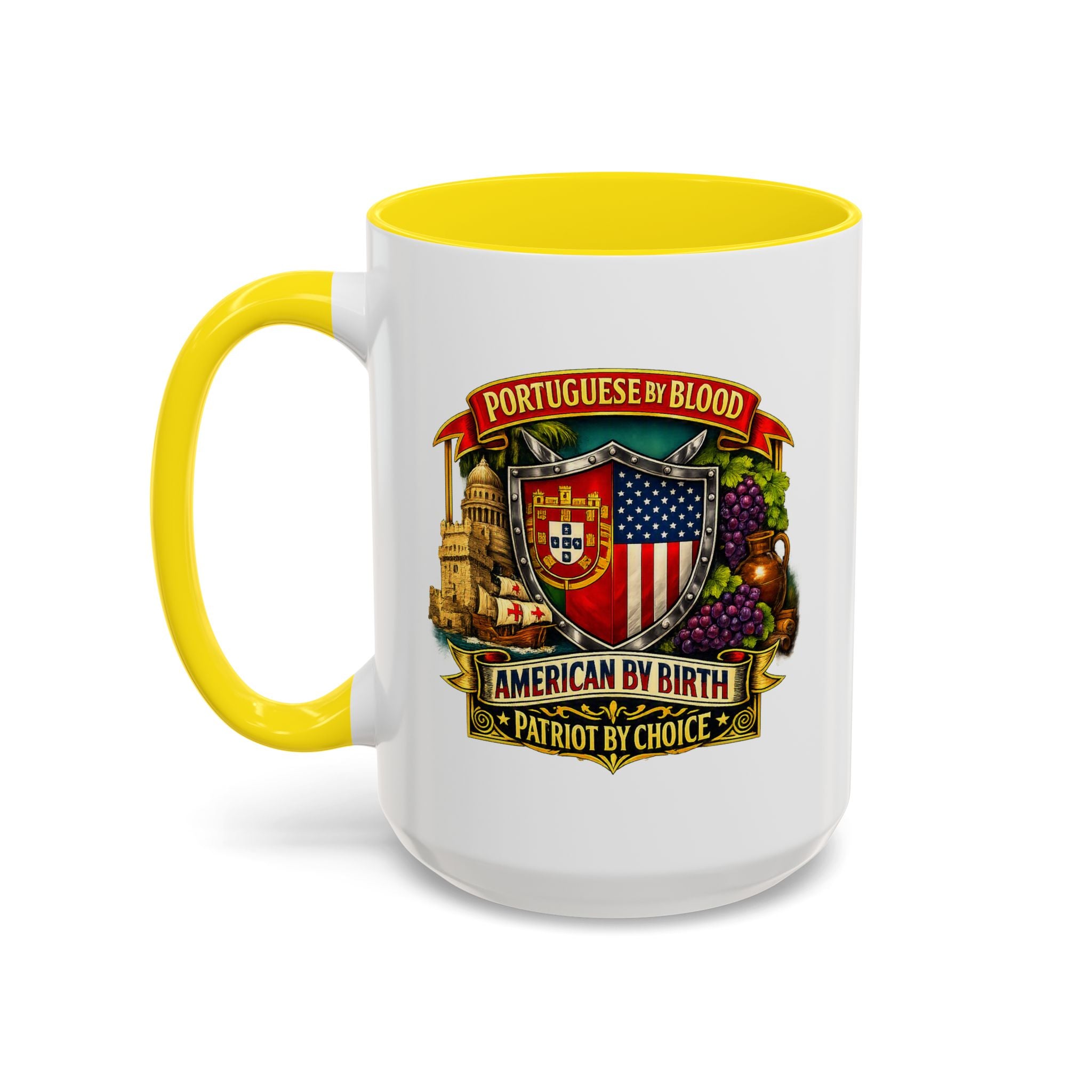 Portuguese/American Pride Mug - Coffee Ceramic Mug