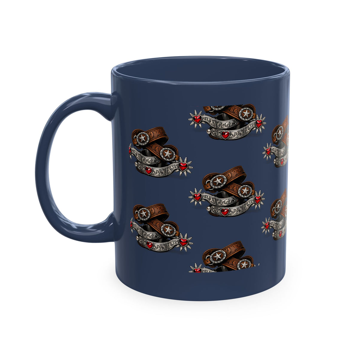 Cowgirl Spur Designed Ceramic Mug — Coffee Cup 11oz