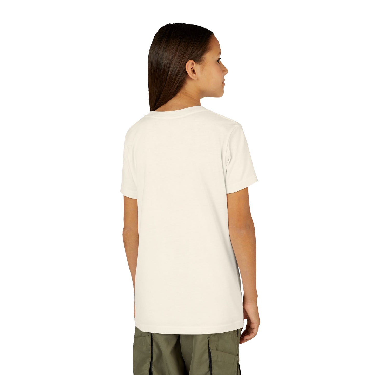Youth Tee — Rodeo Cowgirl with Patriotic Barrel Graphic