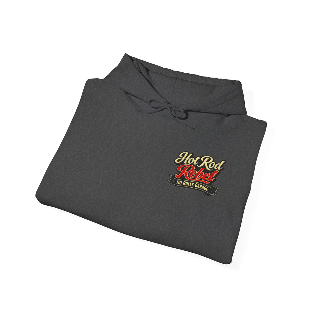 Hot Rod Hoodie — "Hot Rod Fuel" Vintage Car Racing Pullover