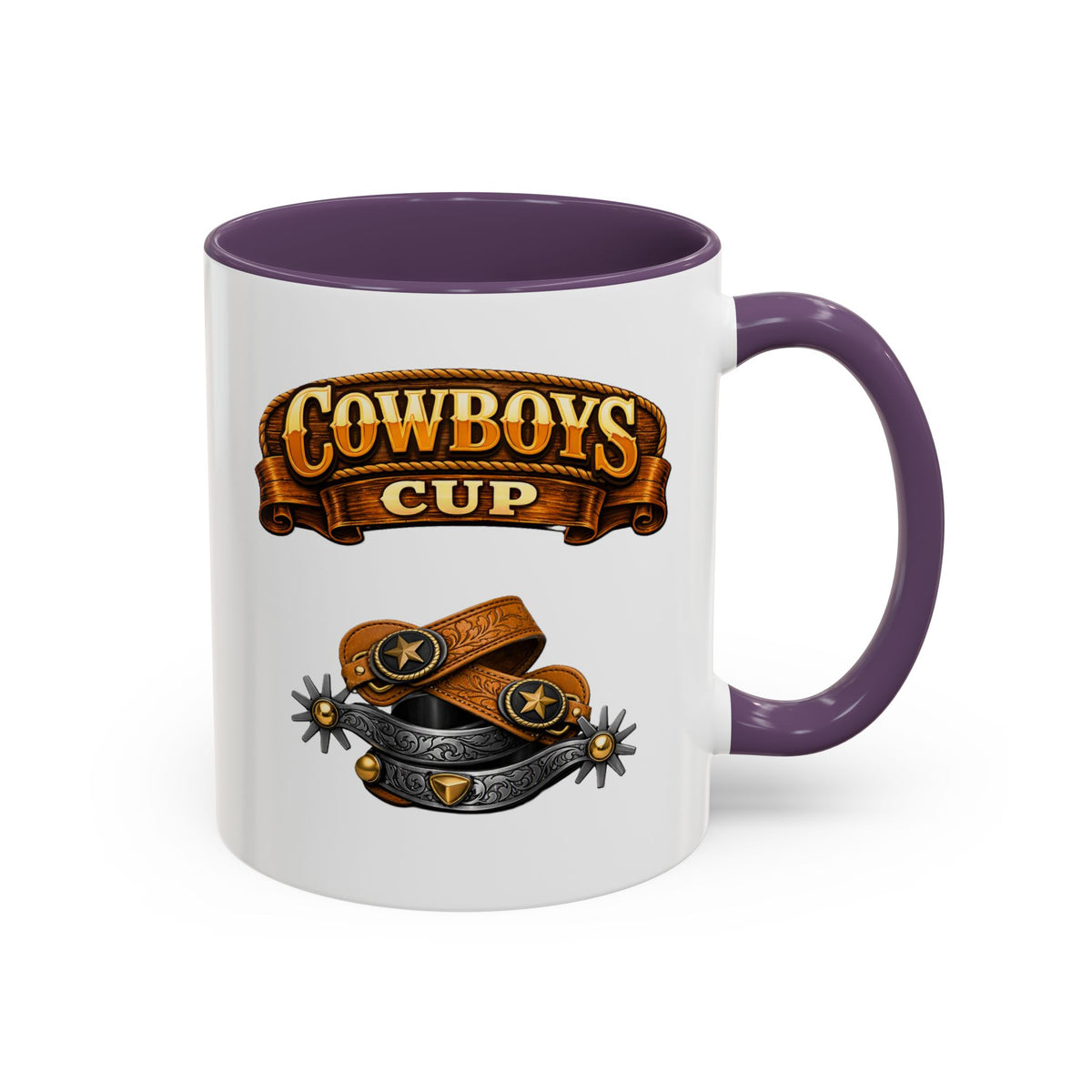 Cowboys Cup Coffee Mug — Western Spur & Leather Design (11/15oz)