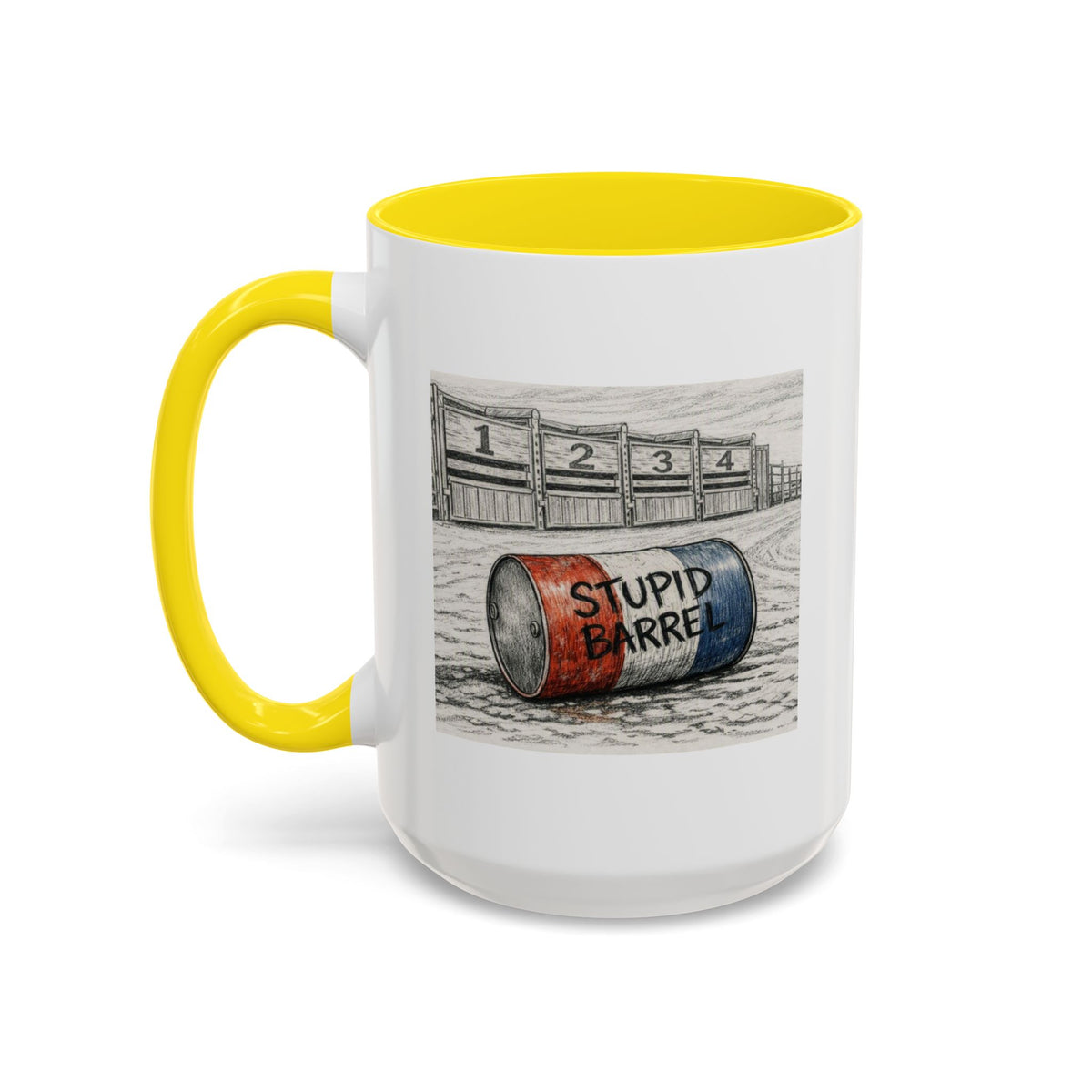 Out of the Money Barrel Racing Coffee Mug — Rodeo Cowgirl Accent Mug (11/15 oz)