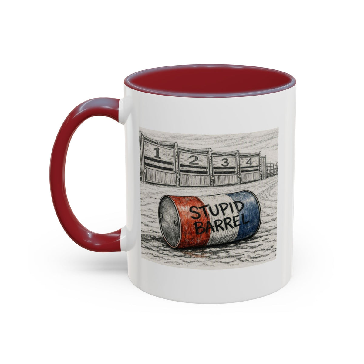 Out of the Money Barrel Racing Coffee Mug — Rodeo Cowgirl Accent Mug (11/15 oz)