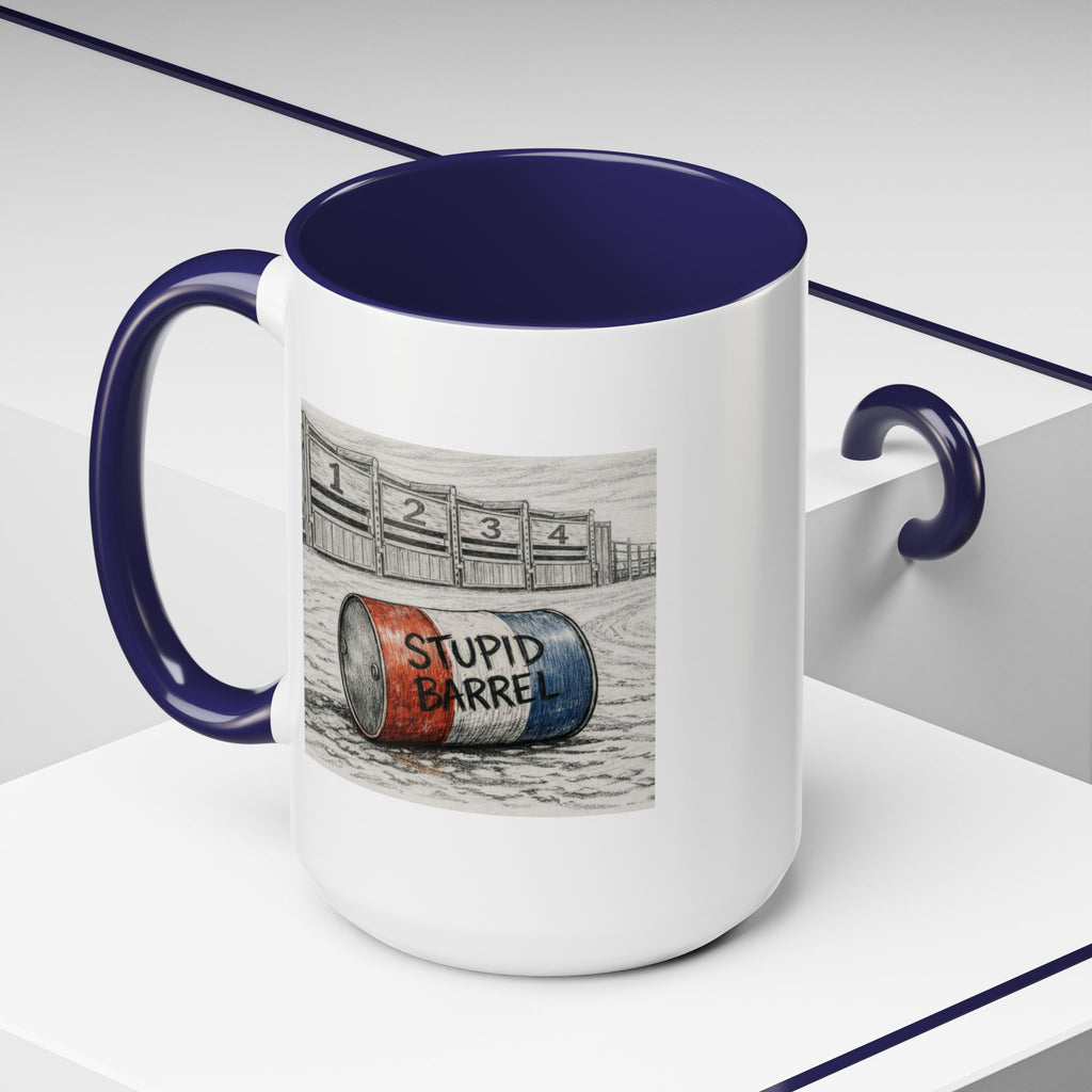 Out of the Money Barrel Racing Coffee Mug — Rodeo Cowgirl Accent Mug (11/15 oz)