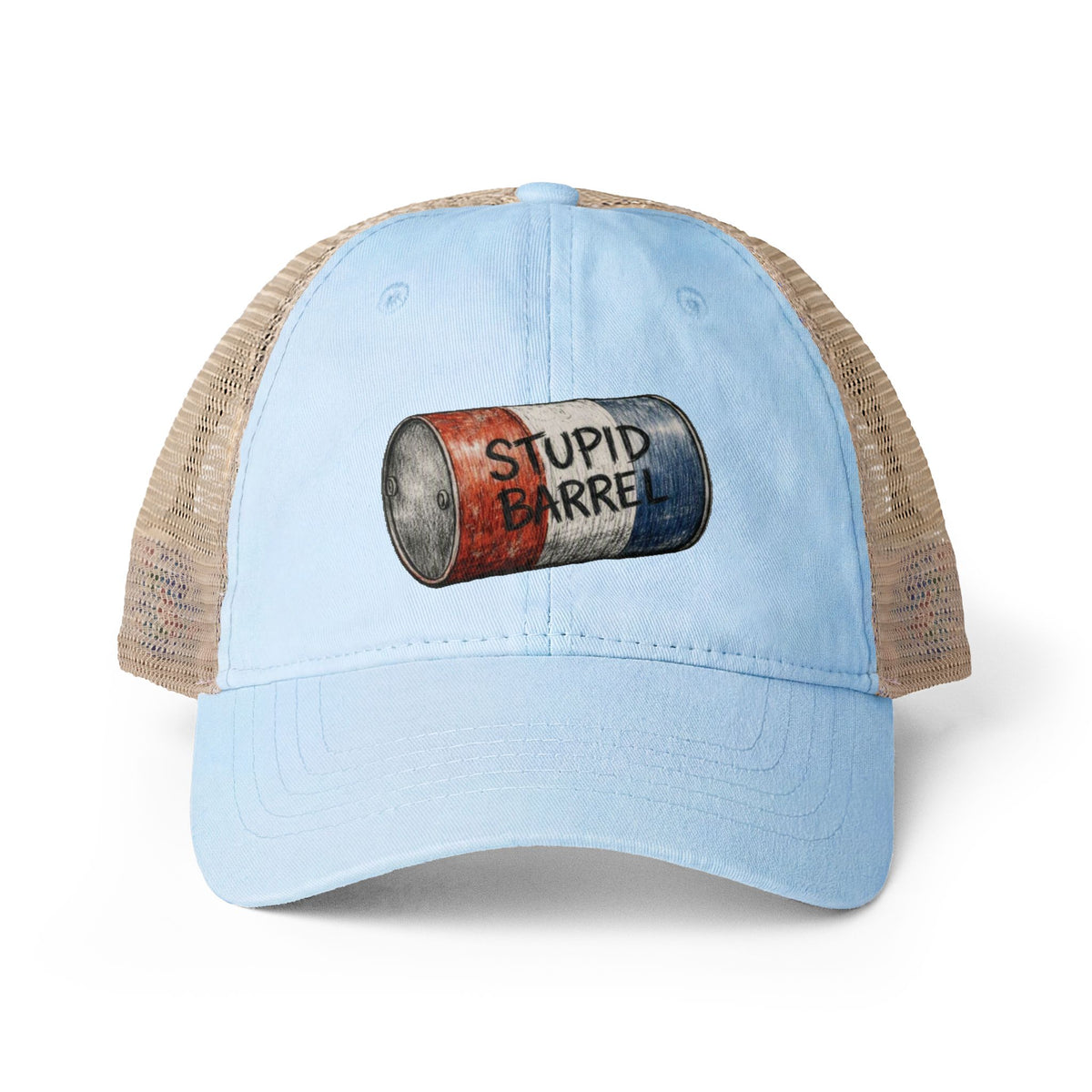 Women's "Stupid Barrel" Washed Mesh-Back Cap - One Size fits All