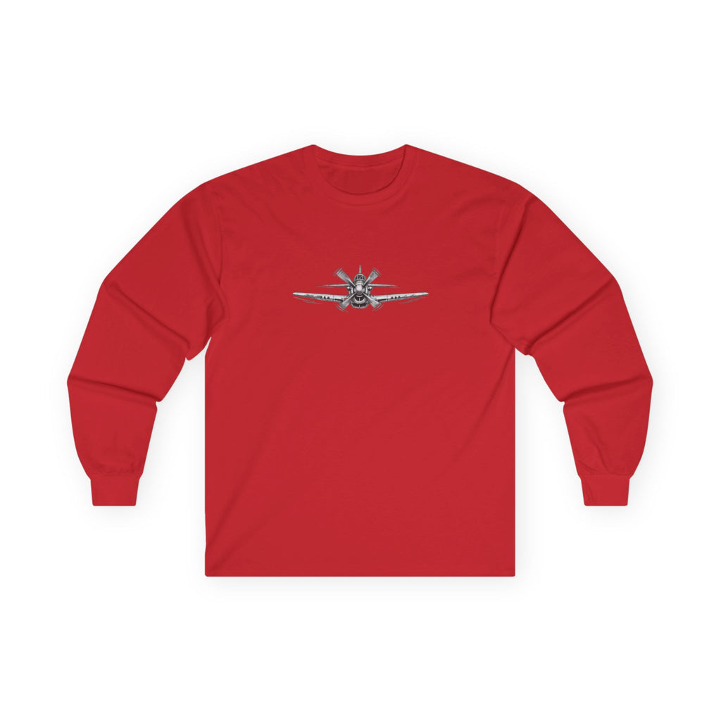 Long Sleeve Tee — Freedom Flyer Eagle & Propeller Graphic