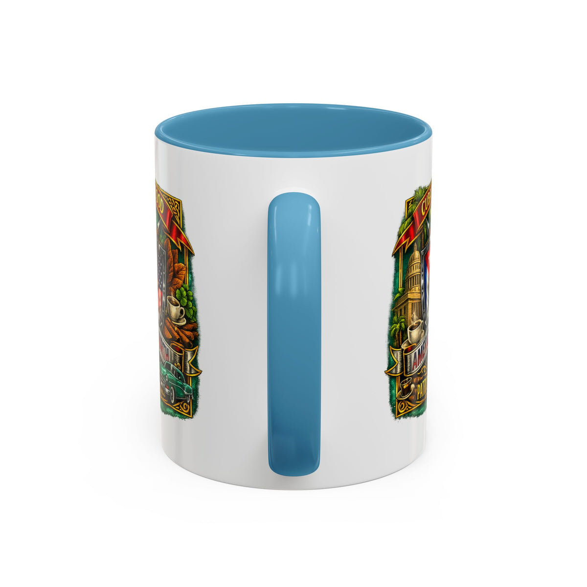 Cuban/American Pride - Cuban by Blood, American by Birth Accent Coffee Mug (11/15oz)