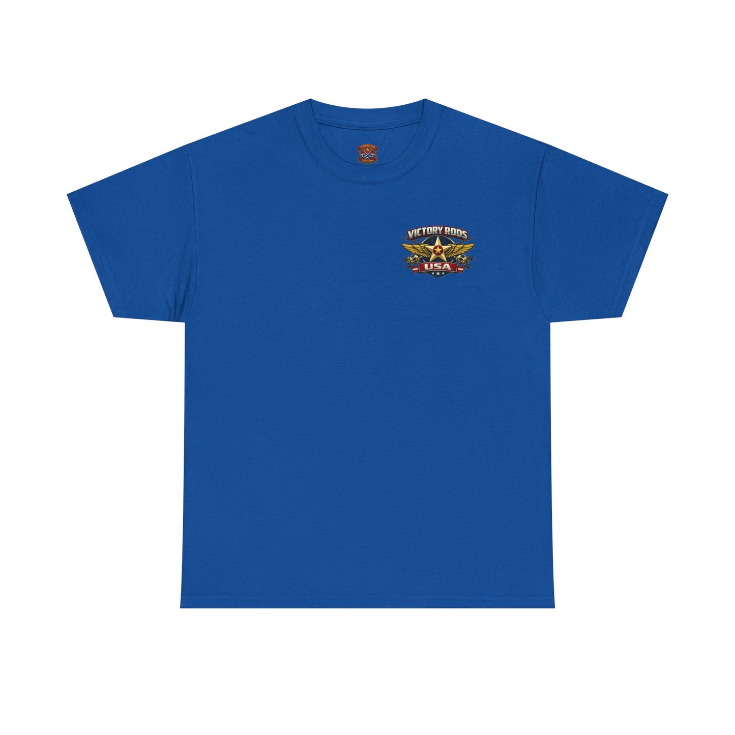 Vintage Pinup Fishing T-Shirt — “Victory Rods” Calico Carol Graphic Tee