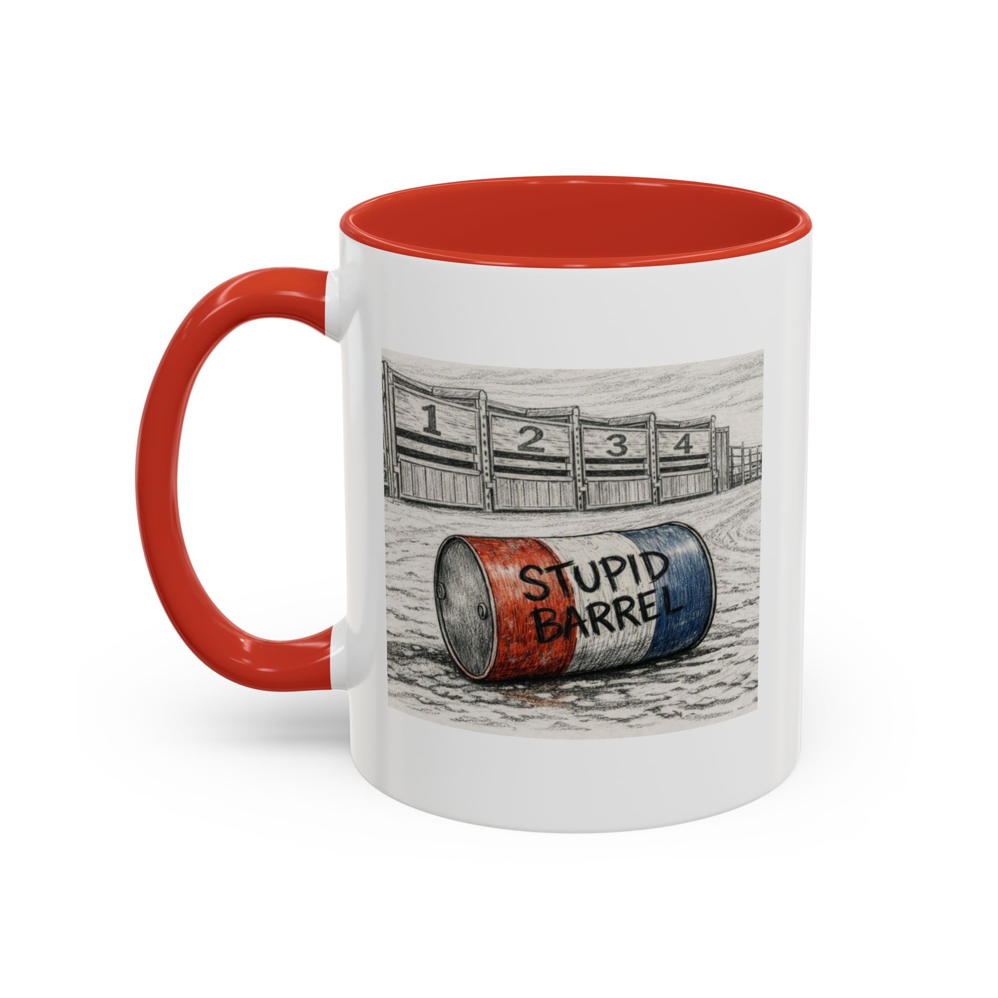Out of the Money Barrel Racing Coffee Mug — Rodeo Cowgirl Accent Mug (11/15 oz)