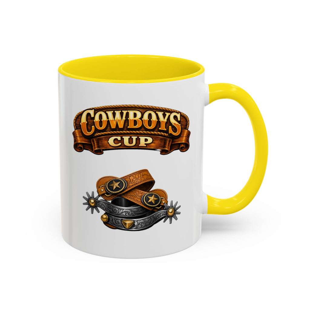 Cowboys Cup Coffee Mug — Western Spur & Leather Design (11/15oz)