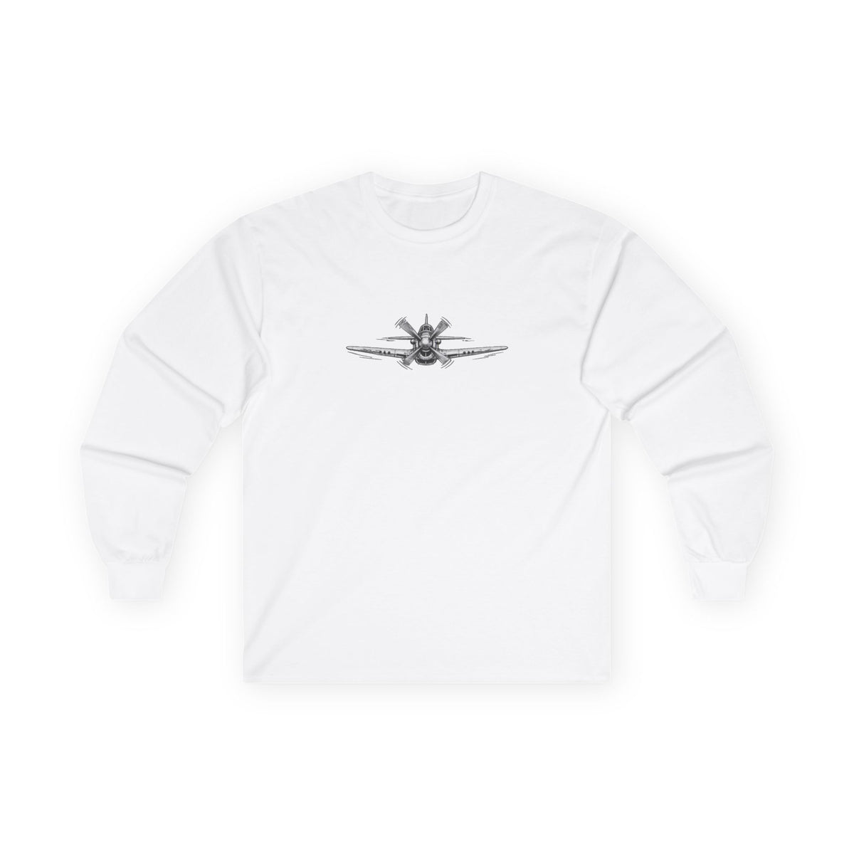 Long Sleeve Tee — Freedom Flyer Eagle & Propeller Graphic