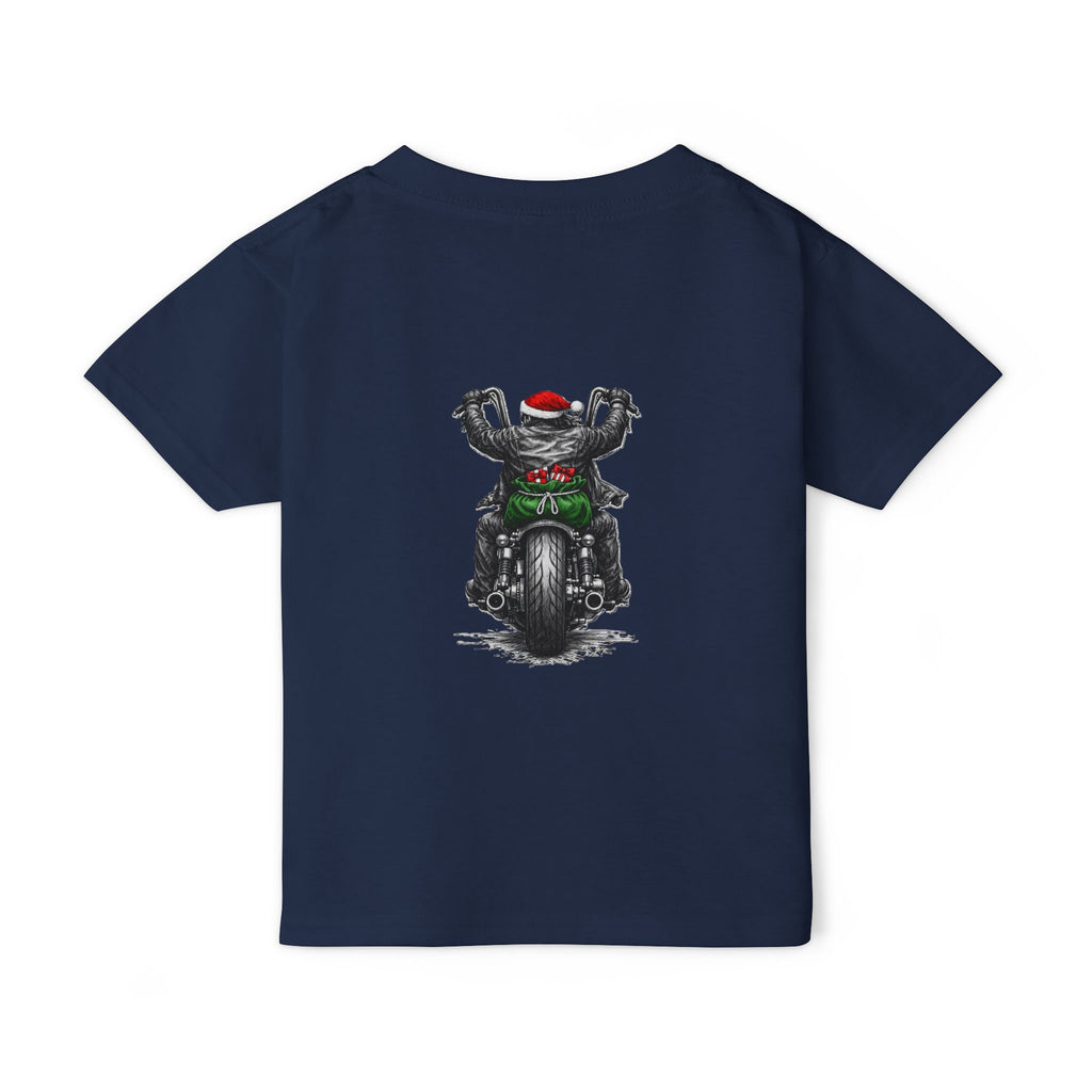 Toddler T‑Shirt — Ride Hard Santa Motorcycle Christmas Tee