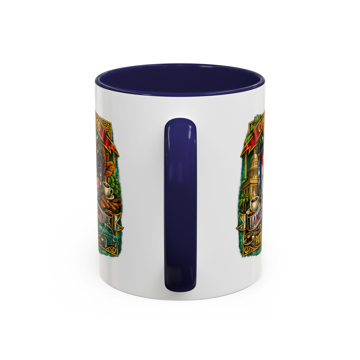Cuban/American Pride - Cuban by Blood, American by Birth Accent Coffee Mug (11/15oz)