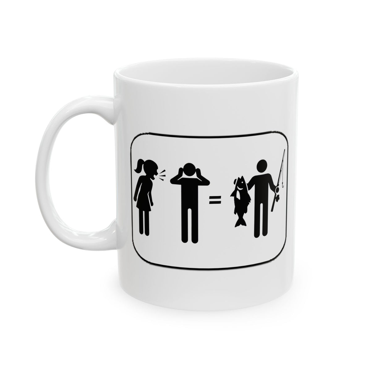 Fishing Couple Ceramic Mug – Cute Outdoorsy Coffee Cup (11oz/15oz)