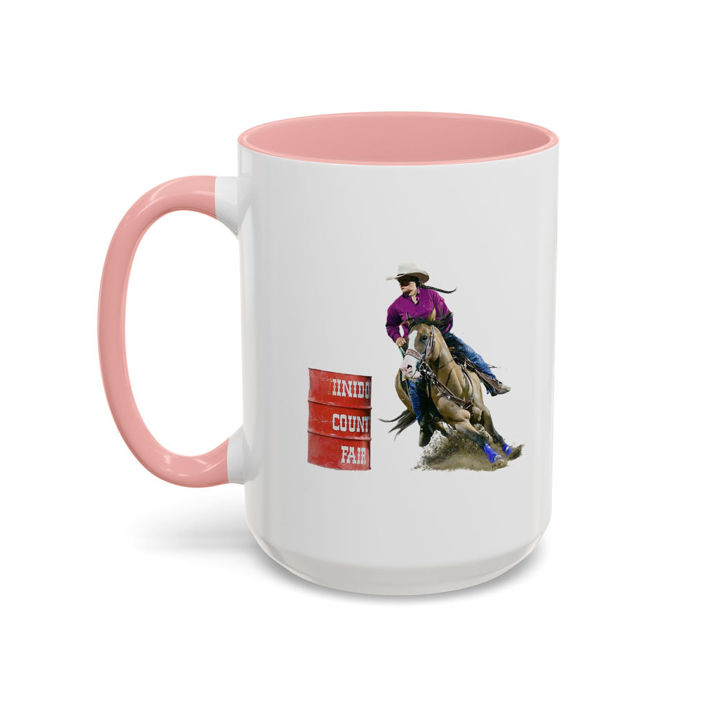 Barrel Racing Dreams Coffee Mug — "Small Town Girl, Big Buckle Dreams" Accent Mug