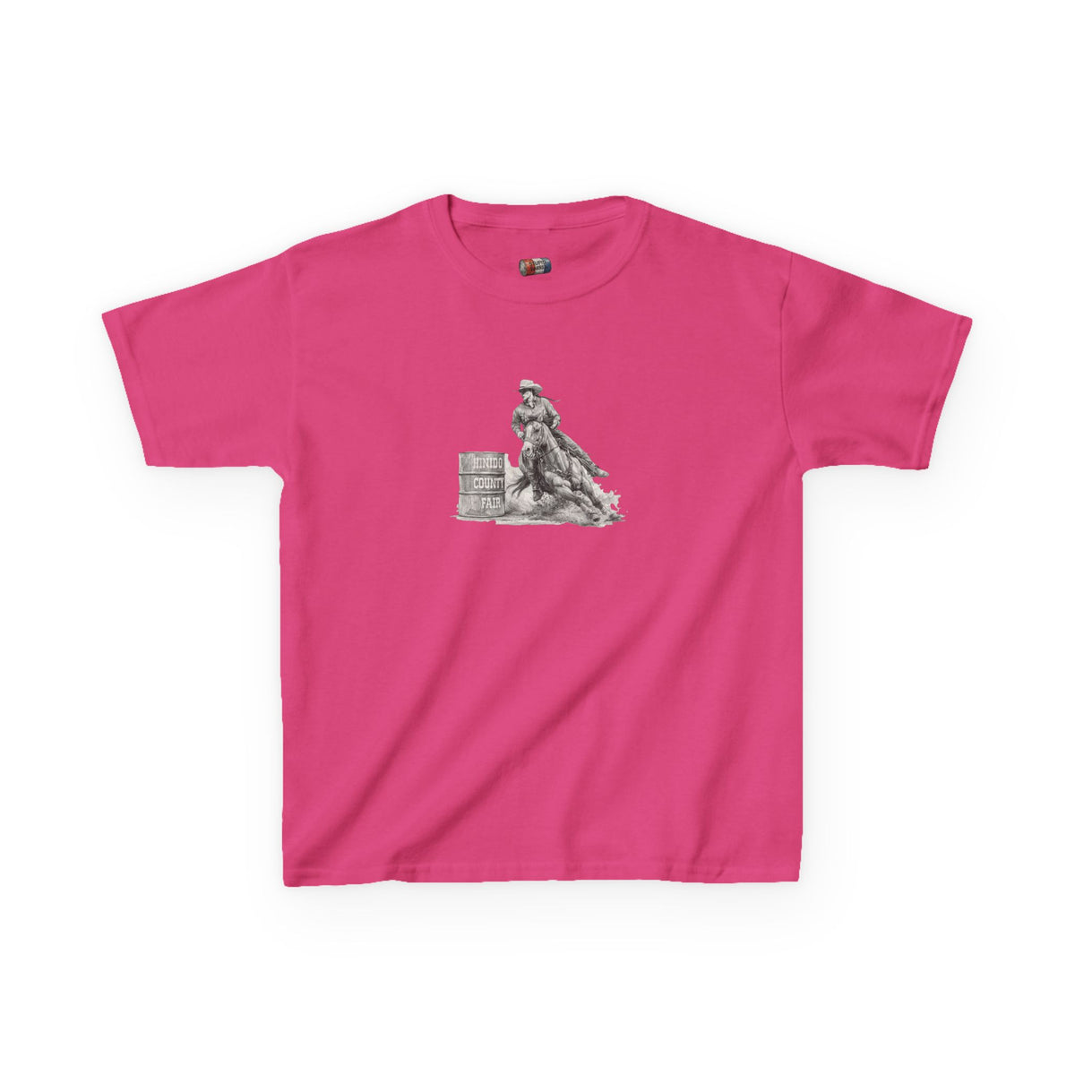 Kids T-Shirt — 'Always Keep Your Eye On the Next Barrel' Cowgirl Graphic