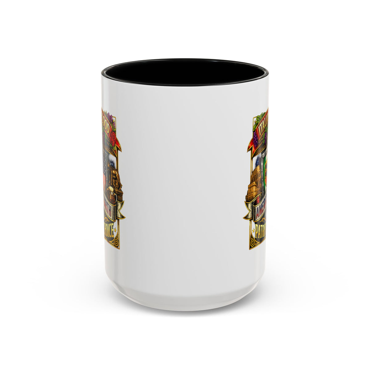 Italian by Blood American by Birth "Patriot by Choice" Accent Coffee Mug (11/15oz)