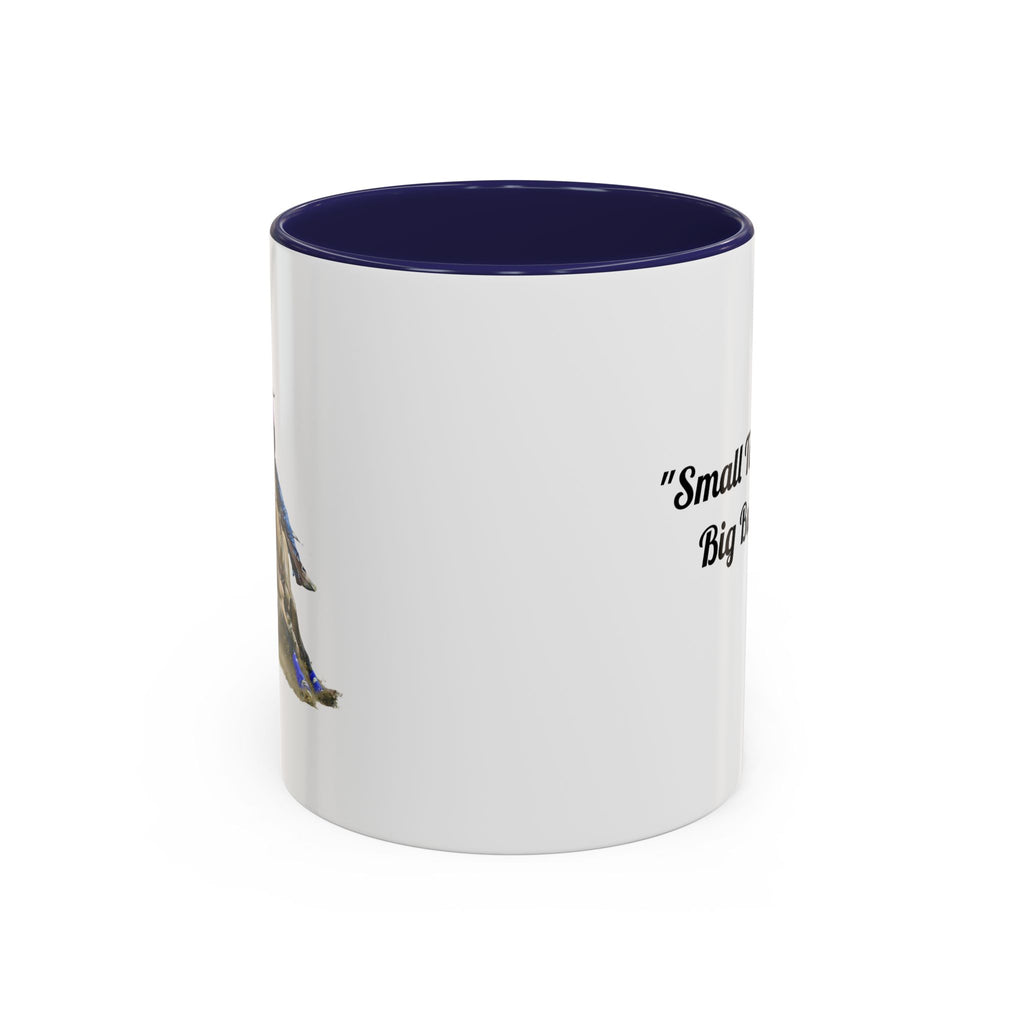 Barrel Racing Dreams Coffee Mug — "Small Town Girl, Big Buckle Dreams" Accent Mug