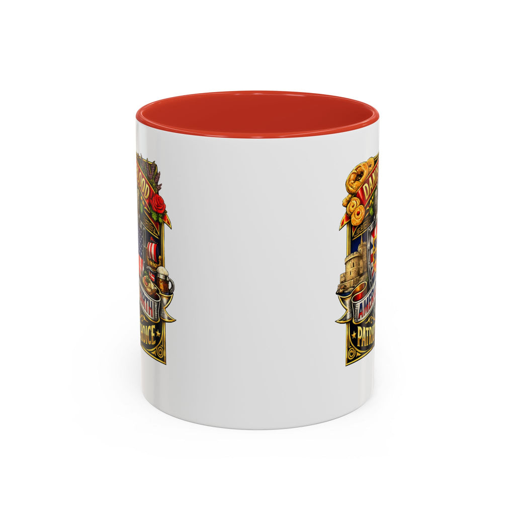 Danish/American Pride Danish by Blood, American by Birth Accent Coffee Mug (11/15oz)