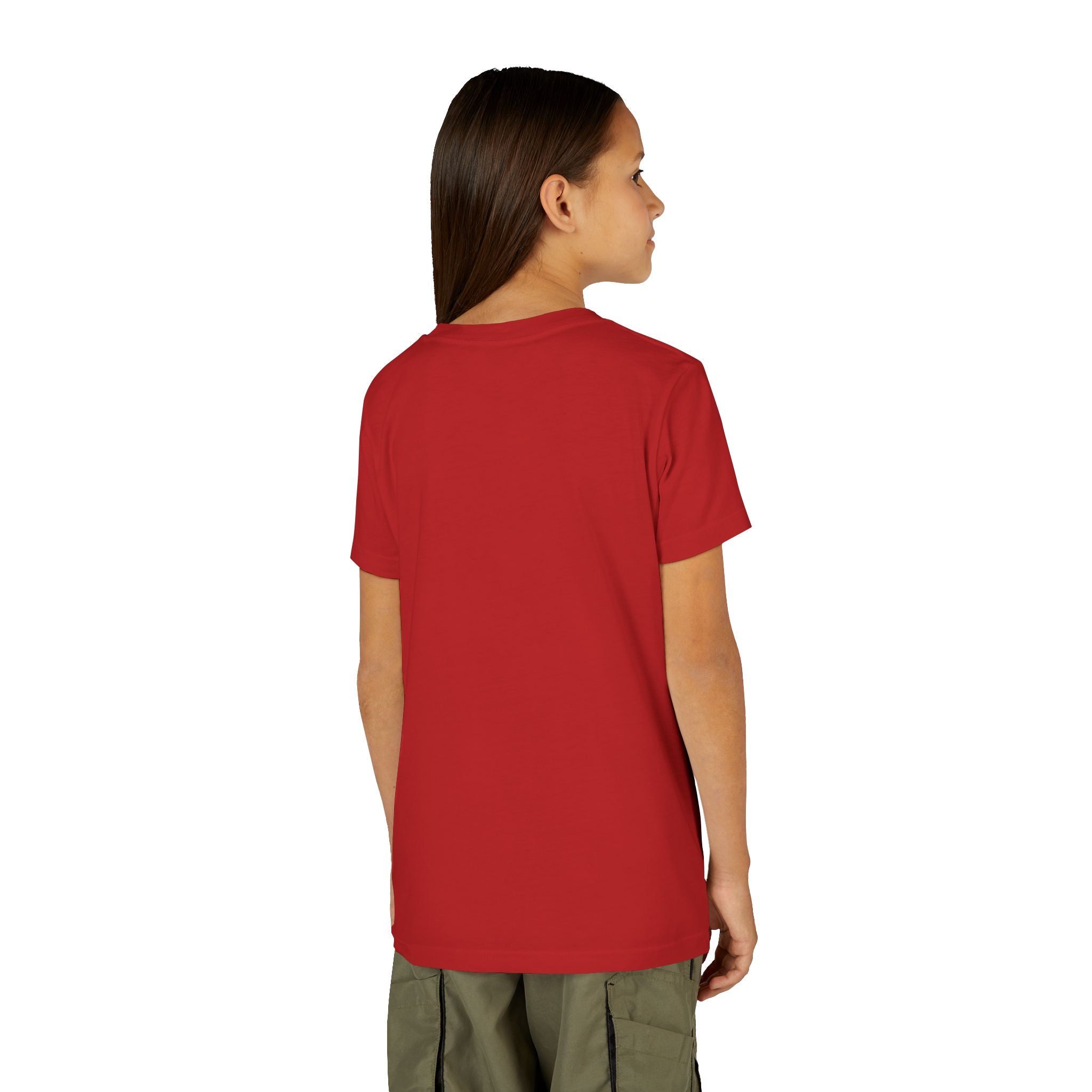 Youth Tee — Rodeo Cowgirl with Patriotic Barrel Graphic