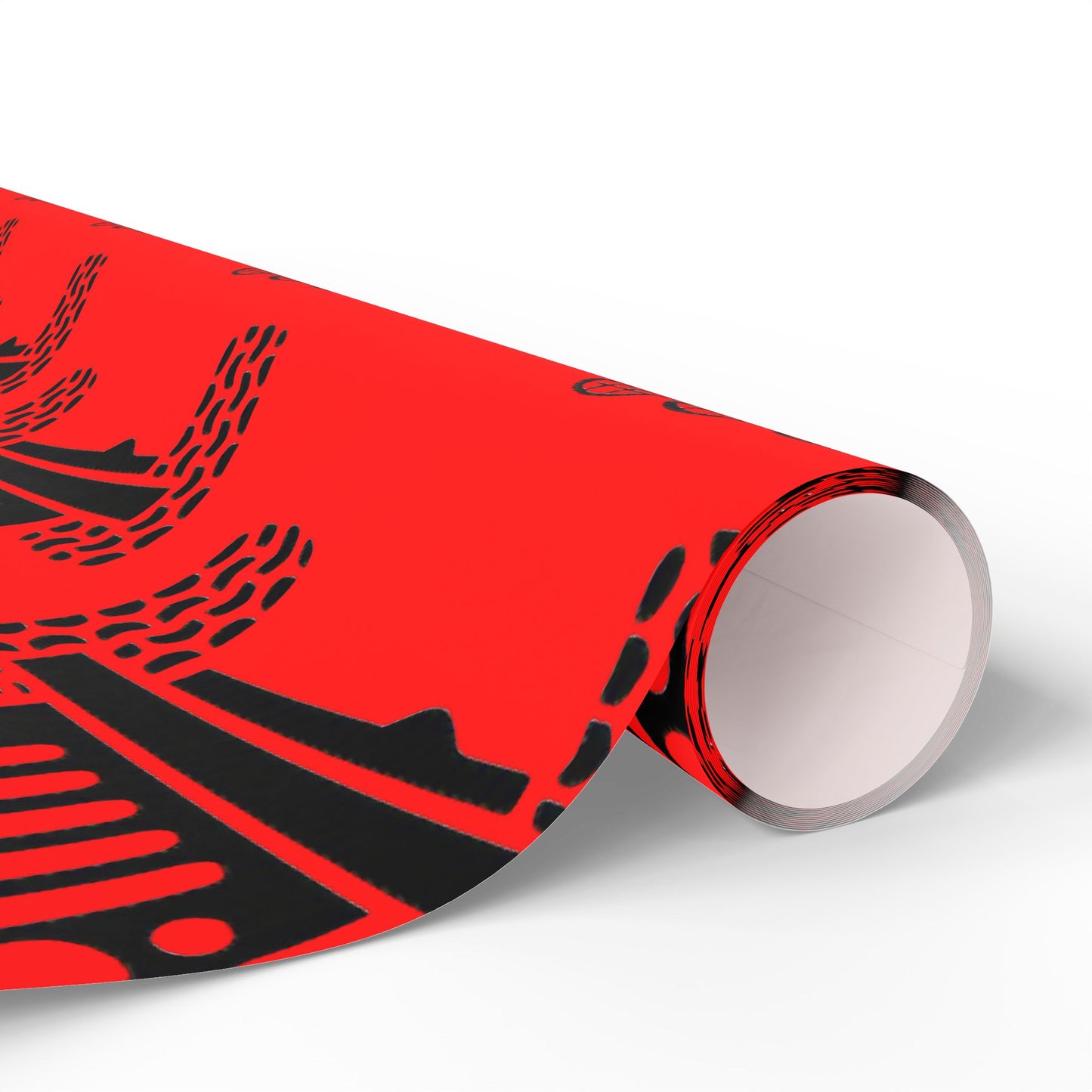 4X4 Off-Road Wrapping Paper Roll — Red Holiday Pattern for the Jeep lover.