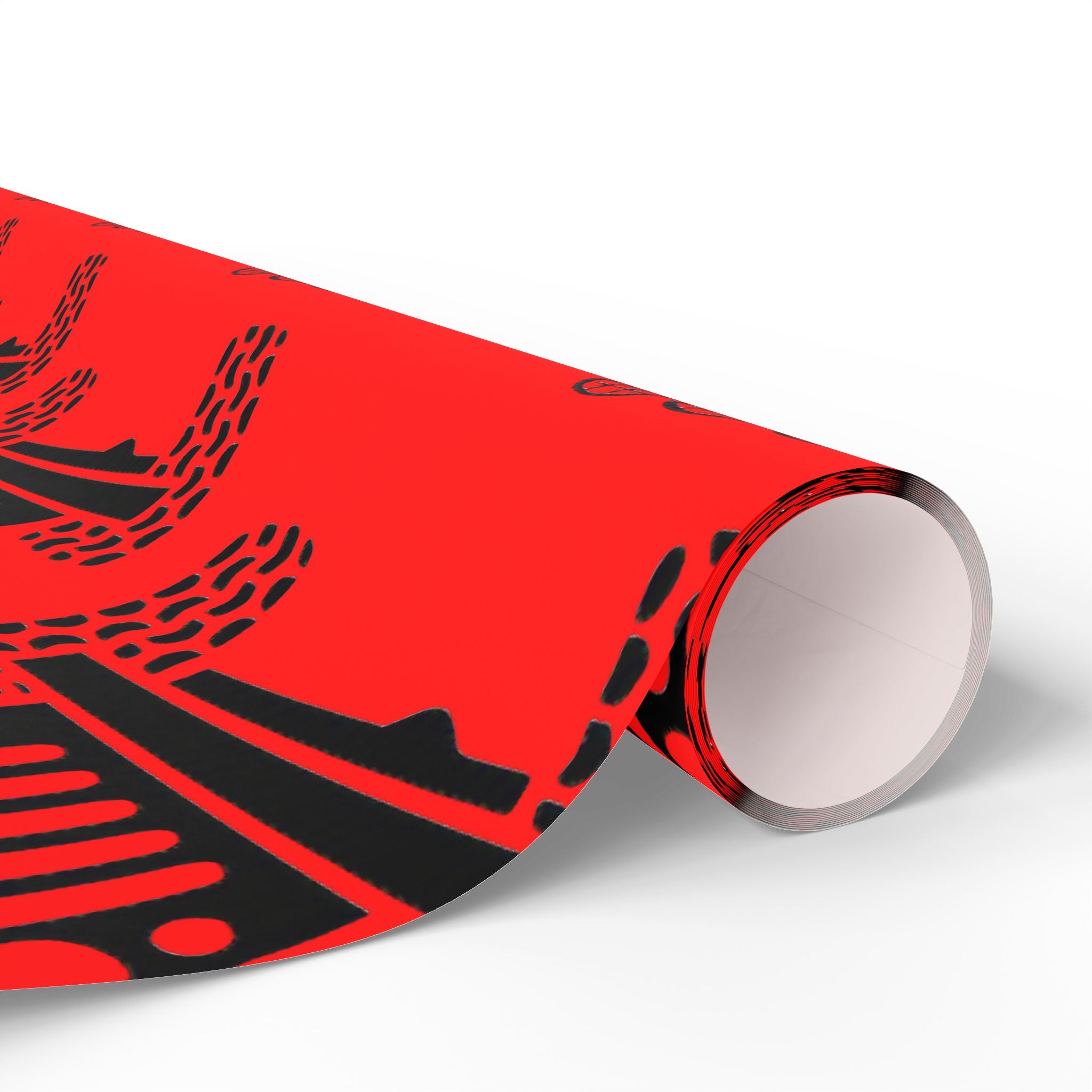 4X4 Off-Road Wrapping Paper Roll — Red Holiday Pattern for the Jeep lover.