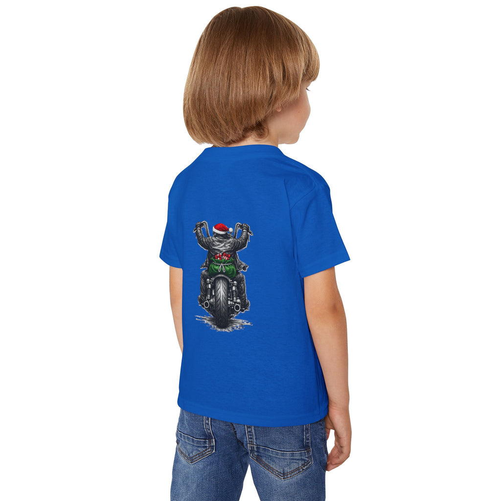 Toddler T‑Shirt — Ride Hard Santa Motorcycle Christmas Tee