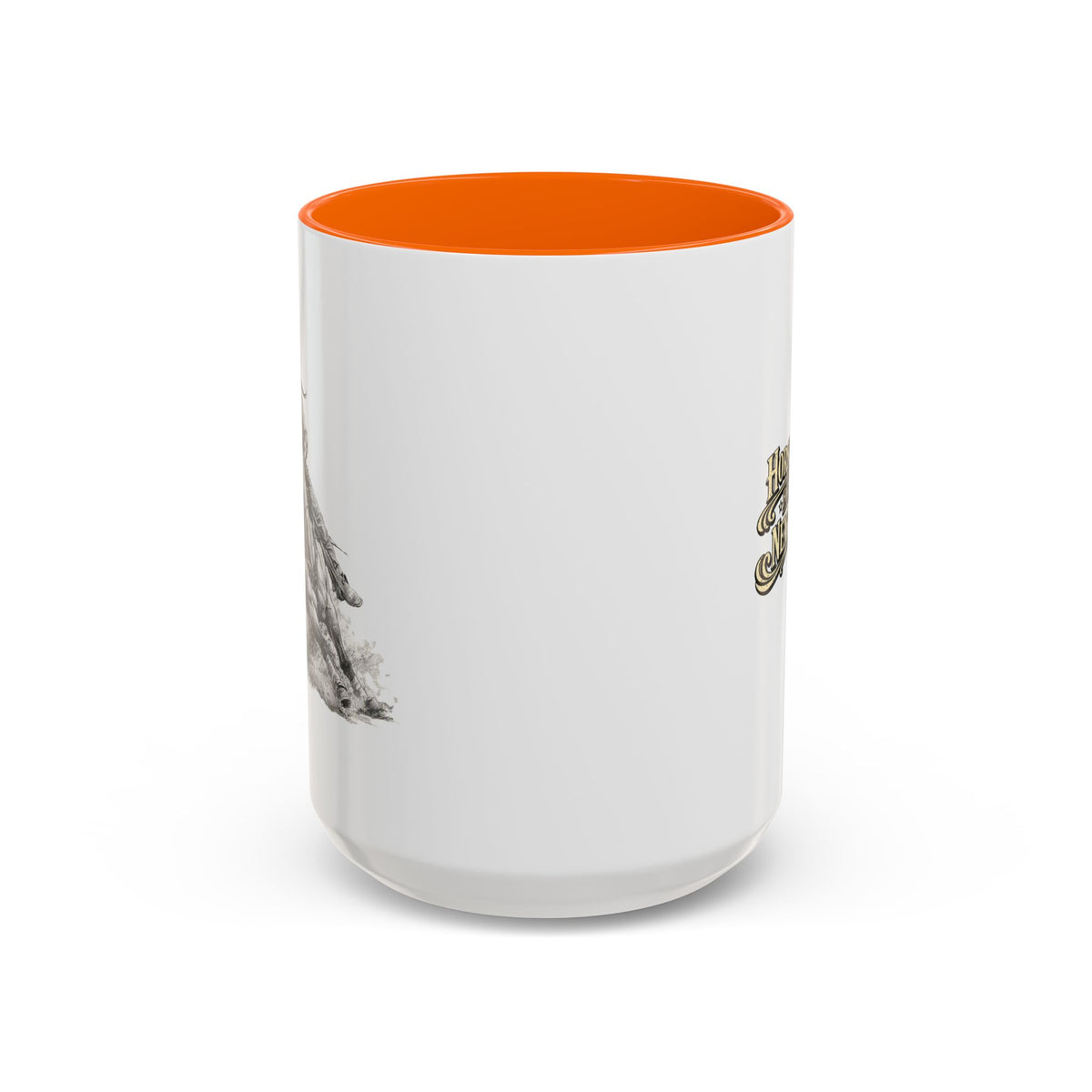 Barrel Racing Coffee Mug — "Horse and Rider Focused on the Next Barrel"
