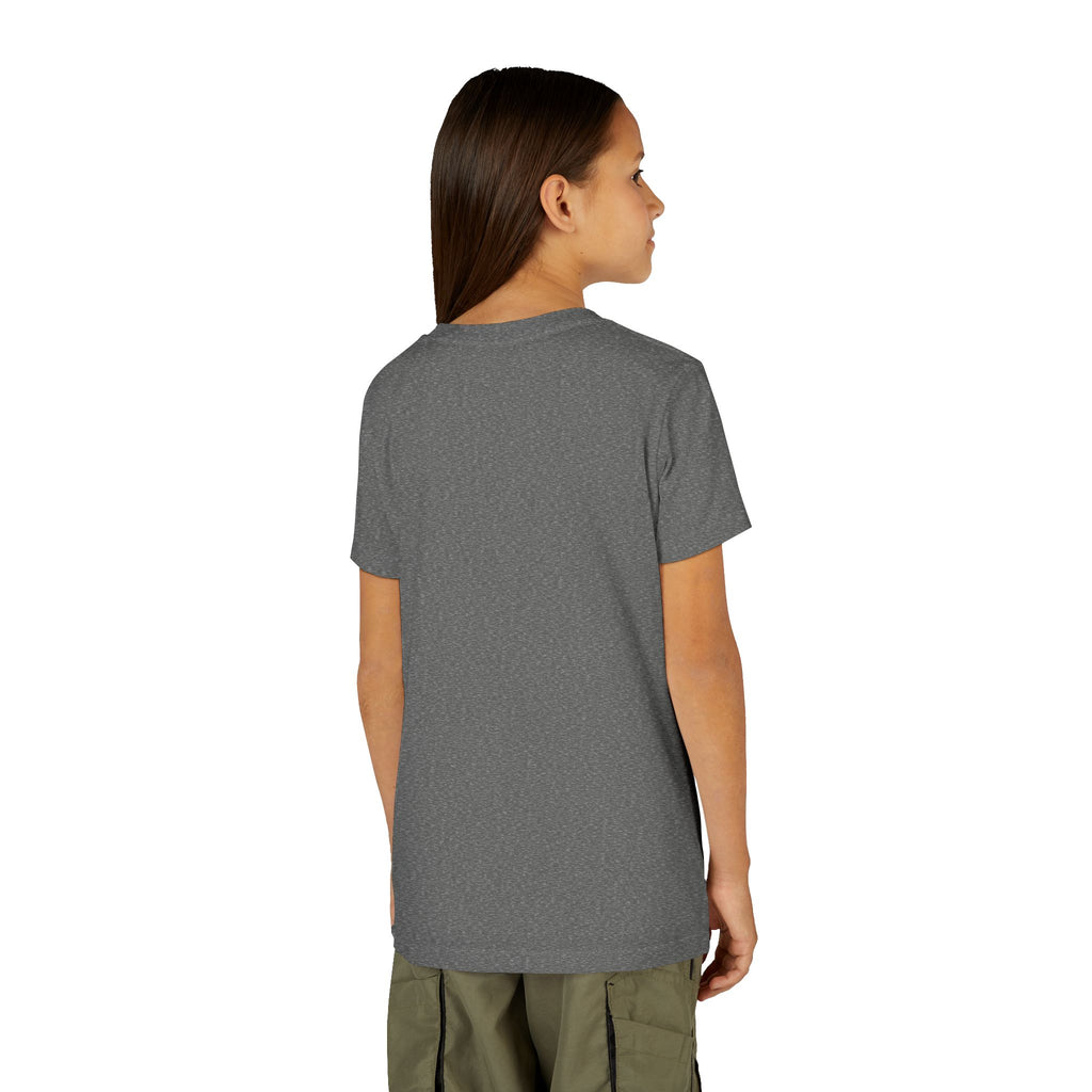 Youth Tee — Rodeo Cowgirl with Patriotic Barrel Graphic