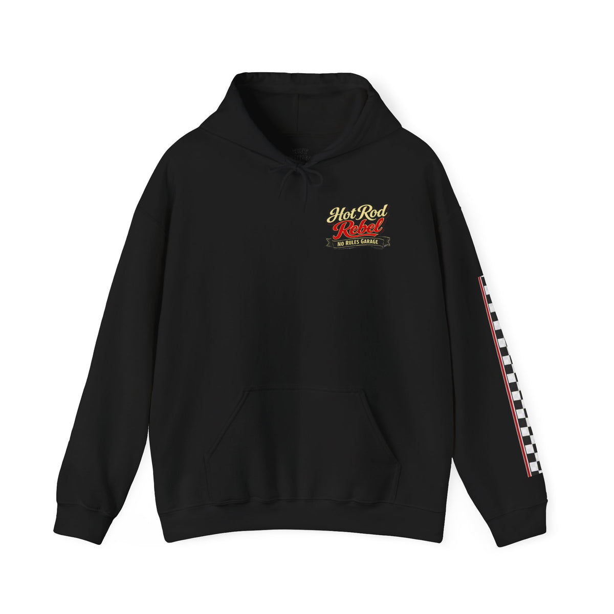 Hot Rod Hoodie — "Hot Rod Fuel" Vintage Car Racing Pullover