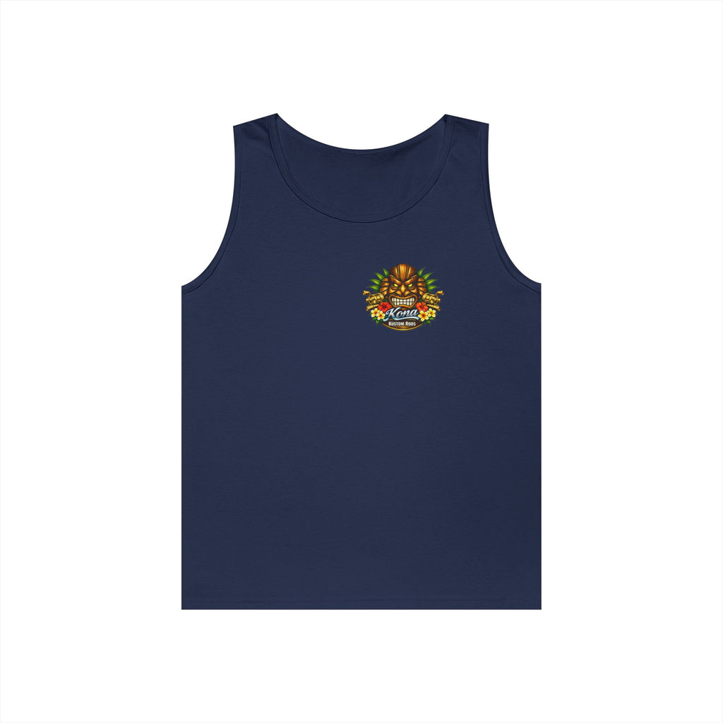 Kona Rods Vintage Pinup Beach Tank Top — 'Thresher Shark Anne' Retro WWII Nose Art