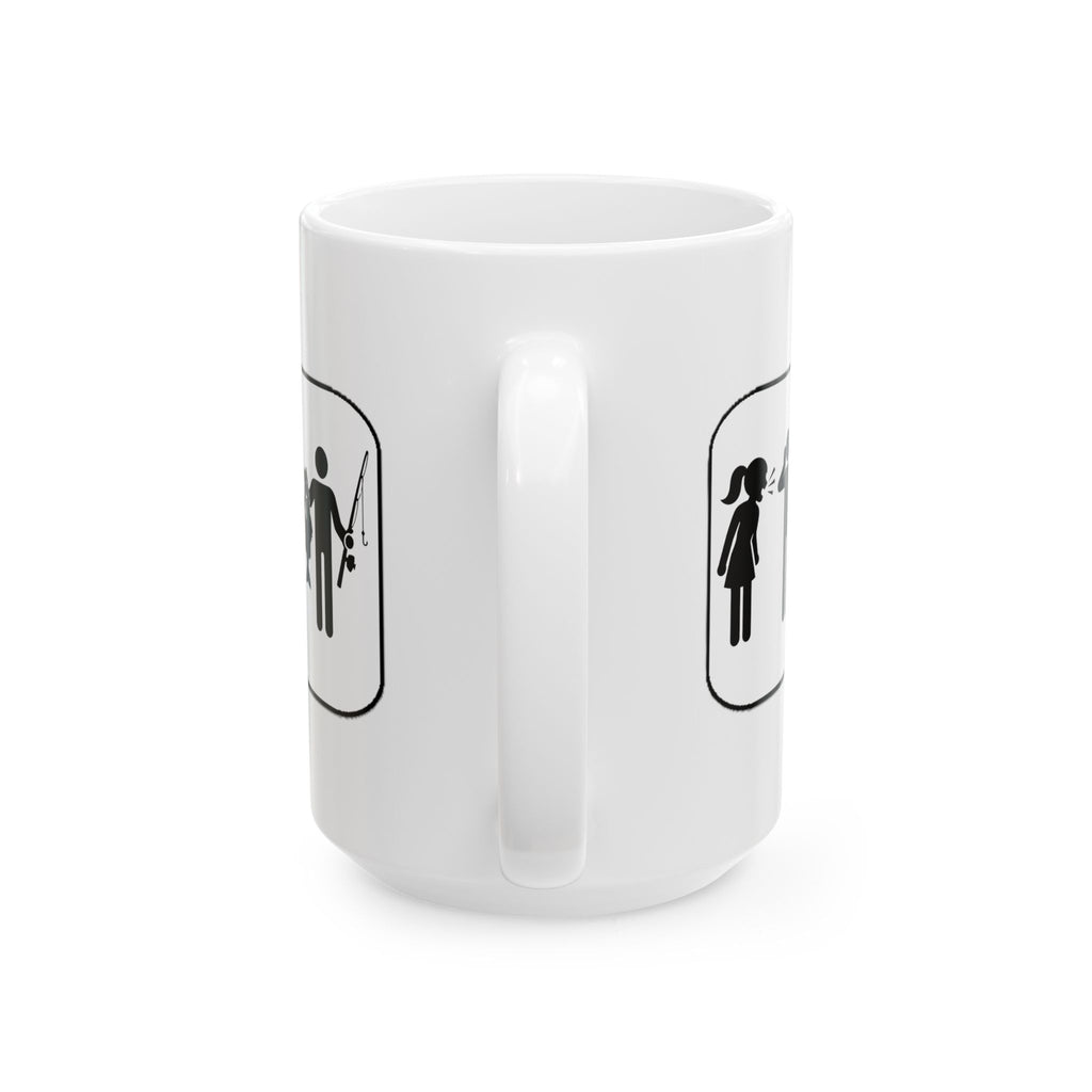 Fishing Couple Ceramic Mug – Cute Outdoorsy Coffee Cup (11oz/15oz)