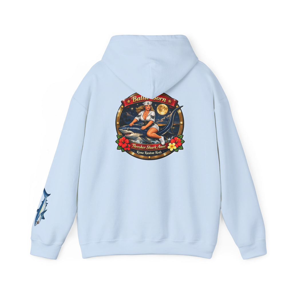 Kona Kustom Rods "Thresher Shark" Hoodie — Kona Kustom Rods Pullover