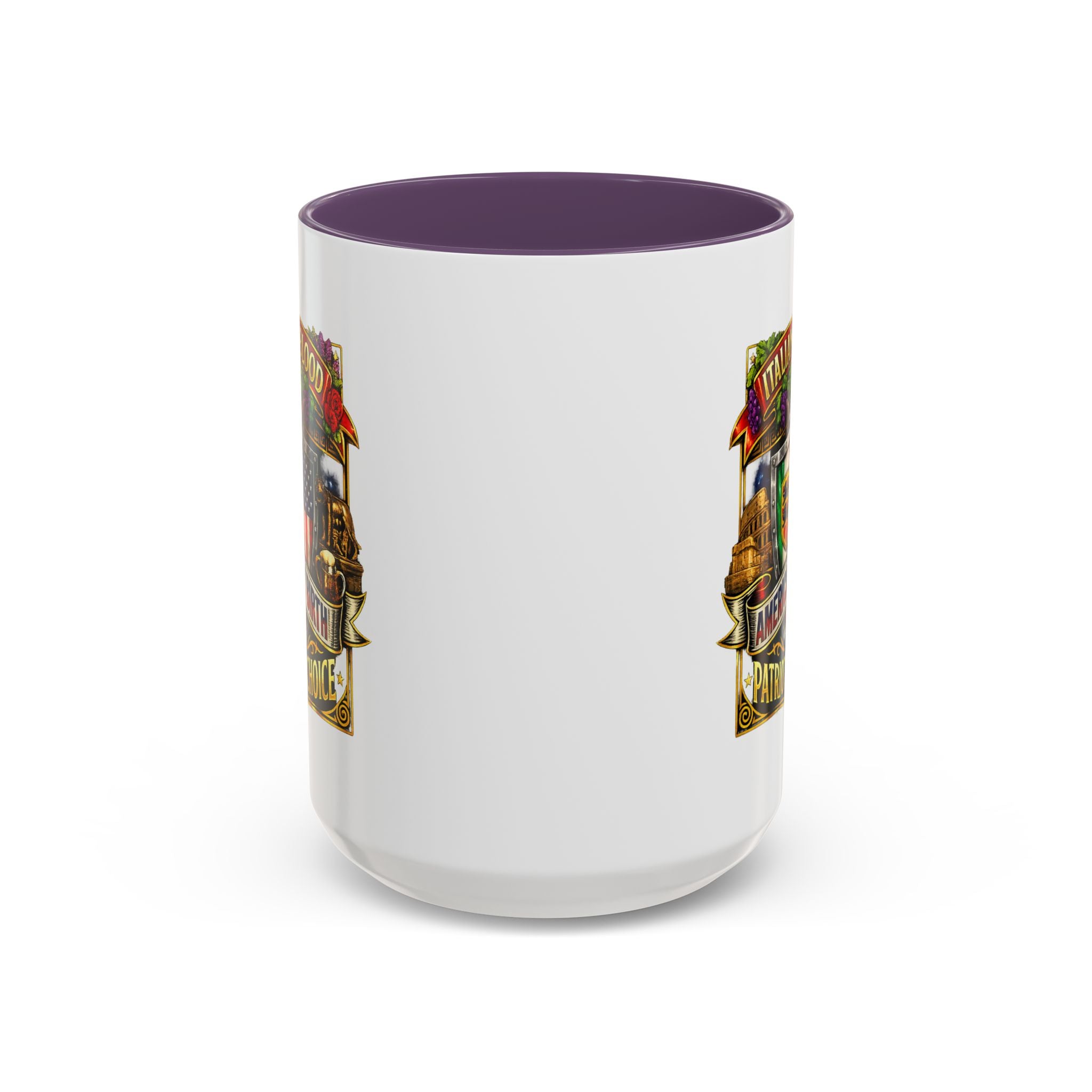 Italian by Blood American by Birth "Patriot by Choice" Accent Coffee Mug (11/15oz)