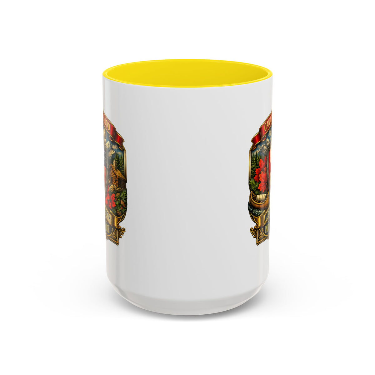 Canadian by Blood American by Birth Accent Coffee Mug — Patriot by Choice 11/15oz