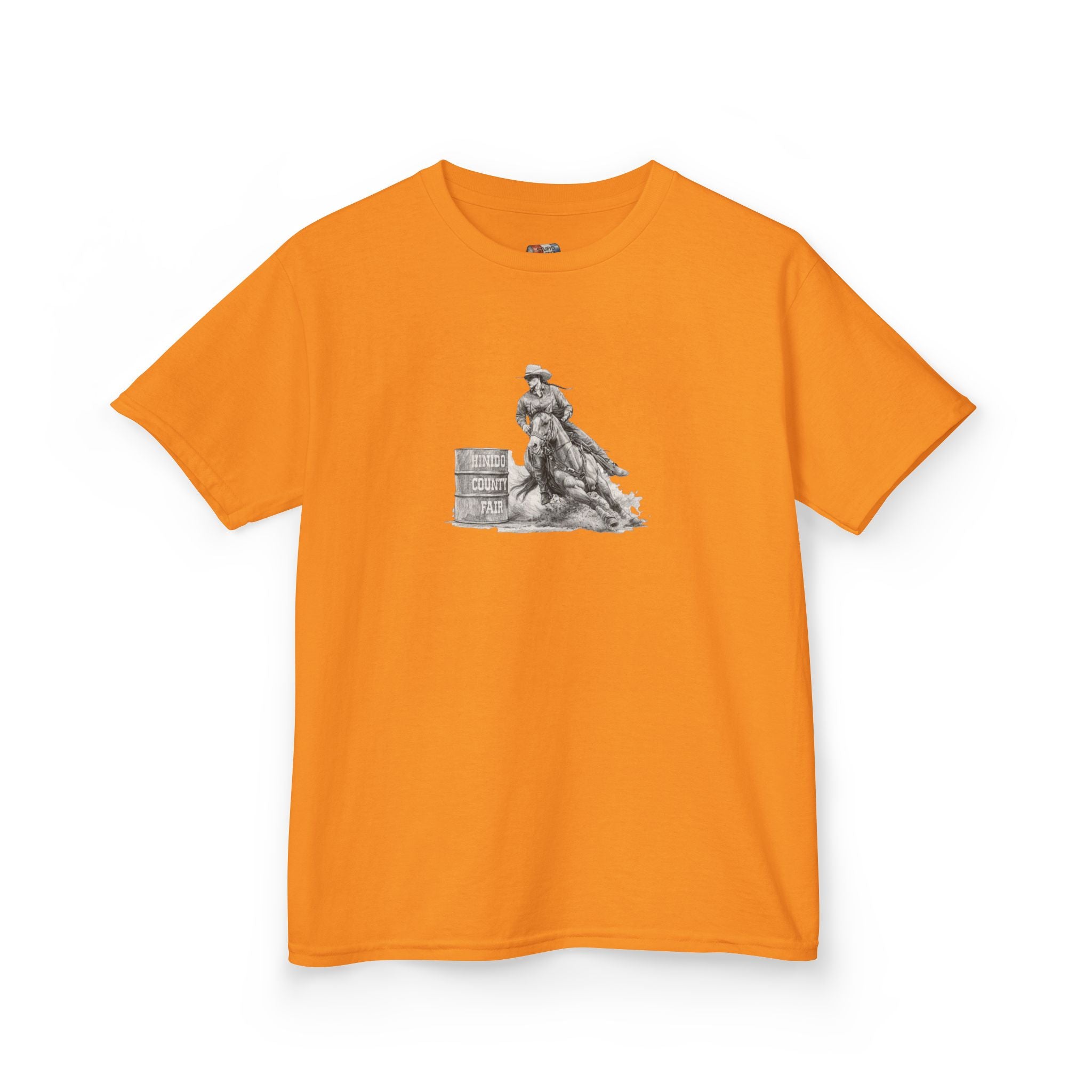 Kids T-Shirt — 'Always Keep Your Eye On the Next Barrel' Cowgirl Graphic