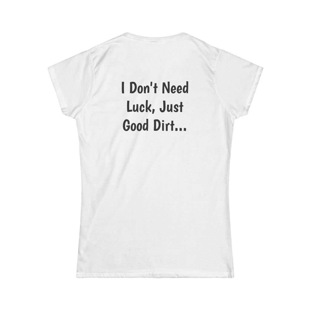"Stupid Barrel" Women's White Soft style Tee — Classic Everyday Crewneck T-Shirt
