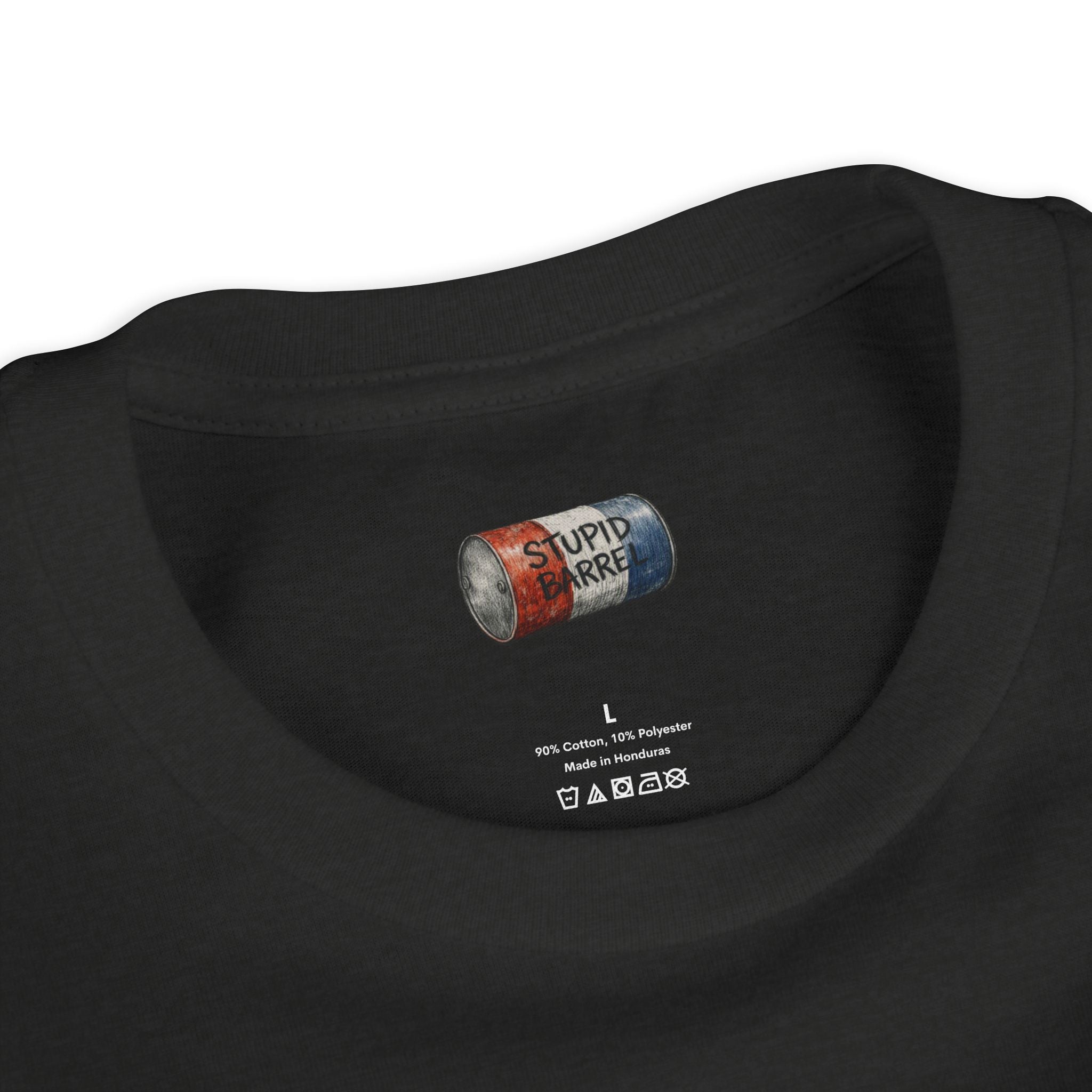 Youth Tee — Rodeo Bull Rider with Patriotic Barrel Graphic