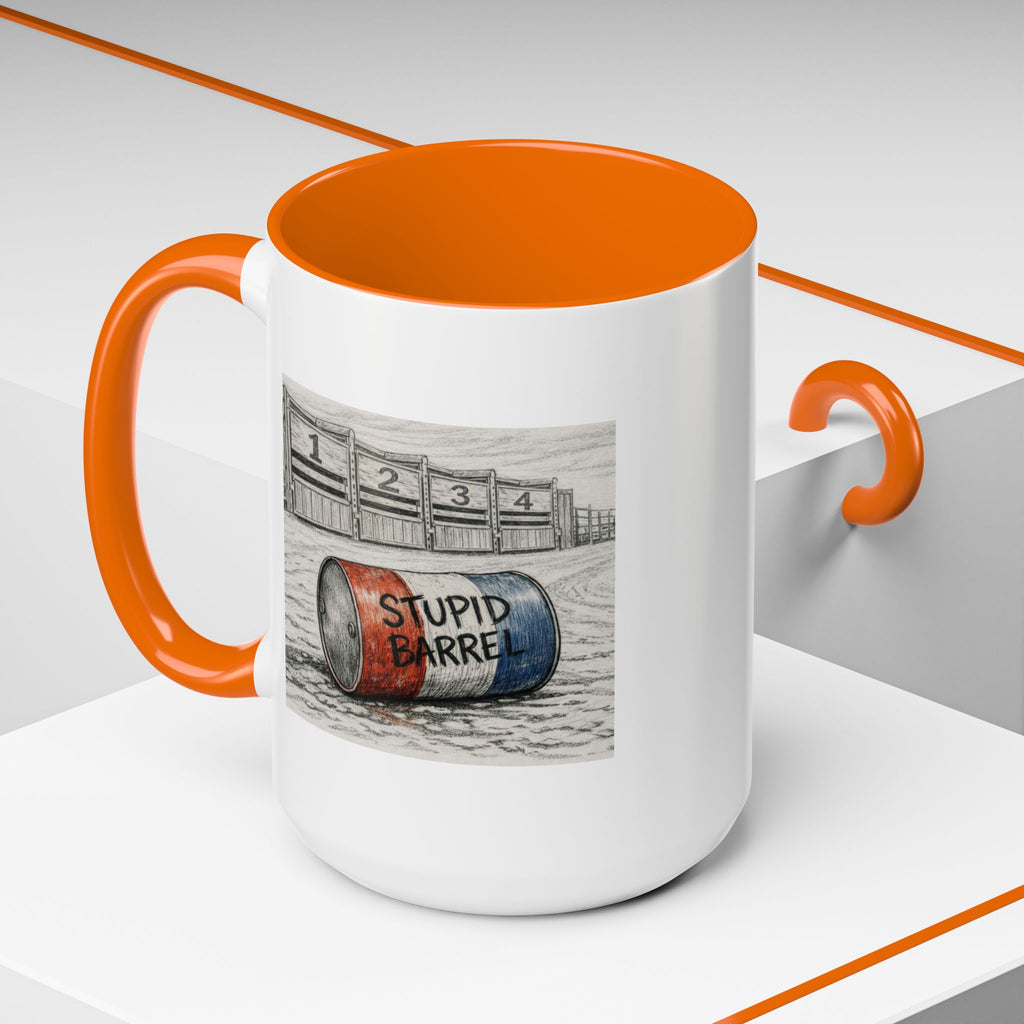 Out of the Money Barrel Racing Coffee Mug — Rodeo Cowgirl Accent Mug (11/15 oz)
