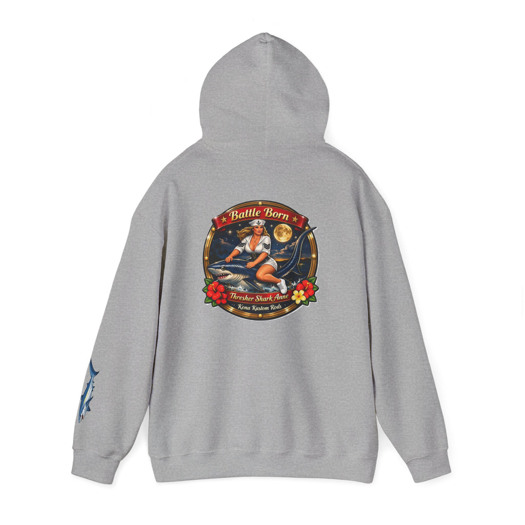 Kona Kustom Rods "Thresher Shark" Hoodie — Kona Kustom Rods Pullover