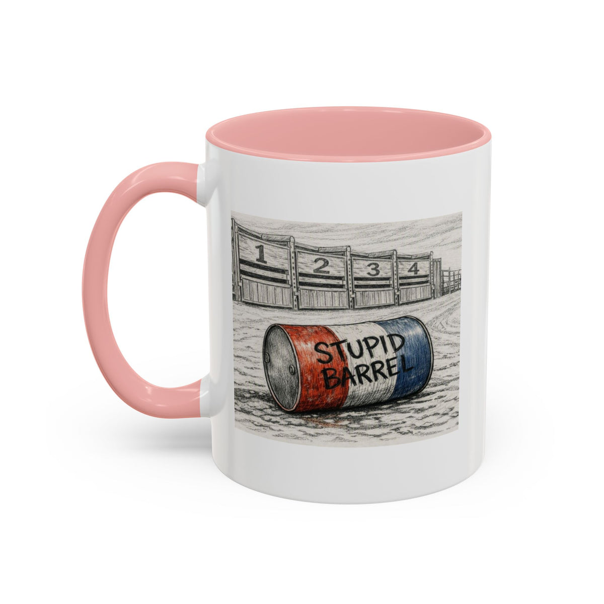 Out of the Money Barrel Racing Coffee Mug — Rodeo Cowgirl Accent Mug (11/15 oz)