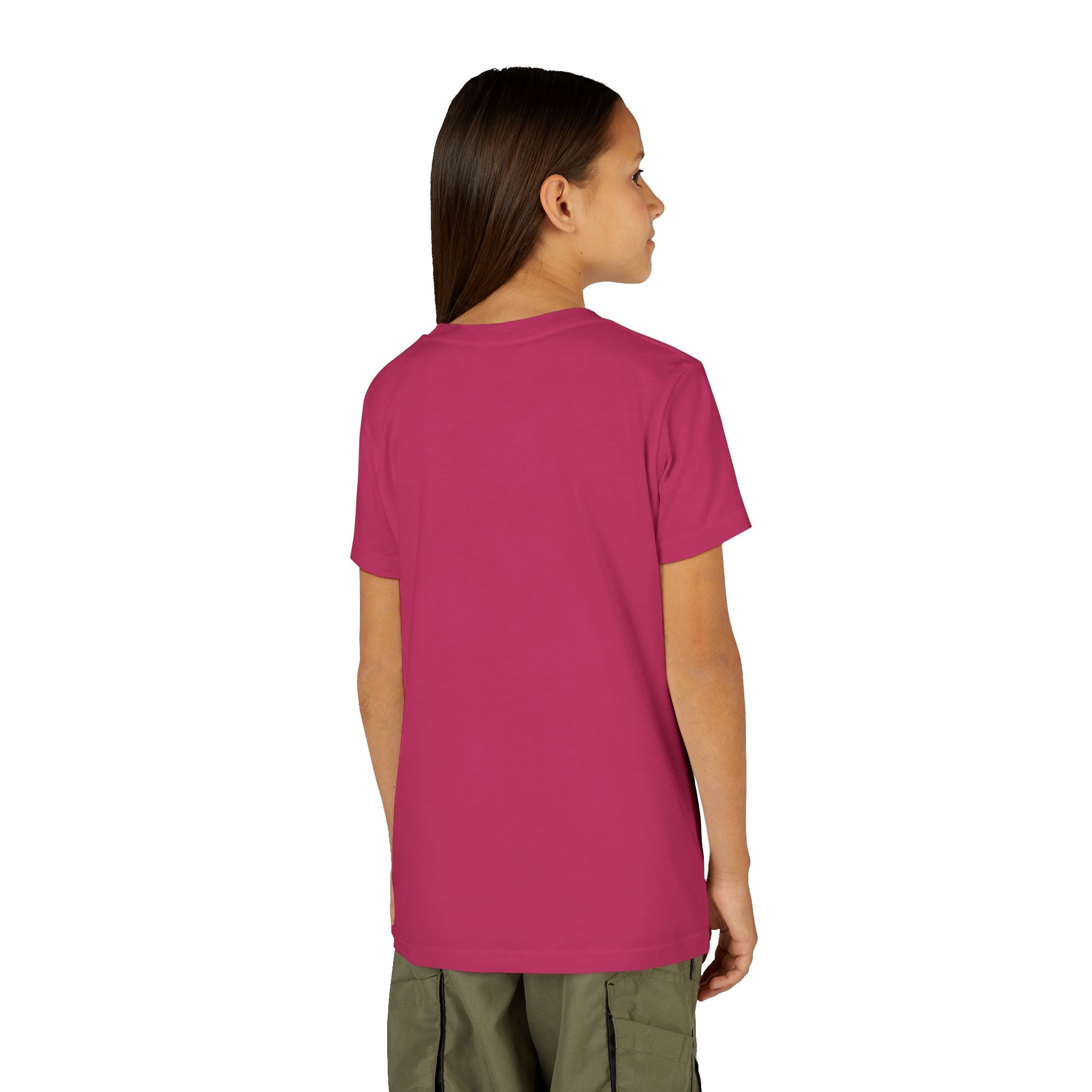 Youth Tee — Rodeo Cowgirl with Patriotic Barrel Graphic