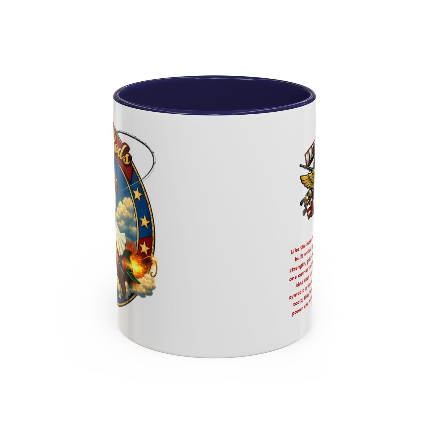 Victory Rods Sportfisherman's WWII Nose Art Pin-Up Illustration Mug | Ceramic Coffee Cup