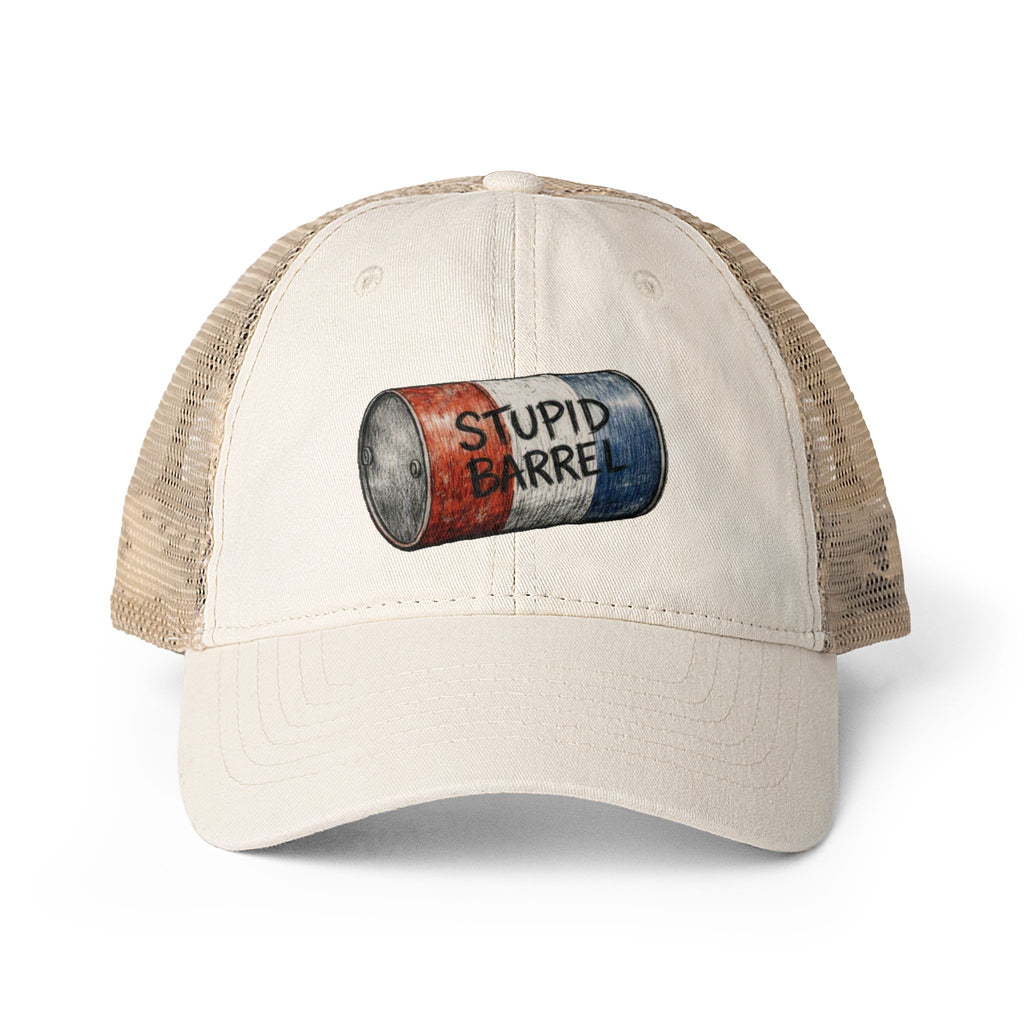 Women's "Stupid Barrel" Washed Mesh-Back Cap - One Size fits All