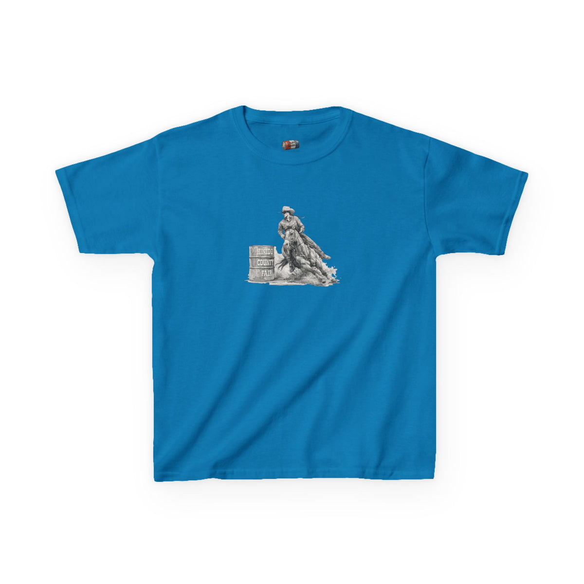 Kids T-Shirt — 'Always Keep Your Eye On the Next Barrel' Cowgirl Graphic