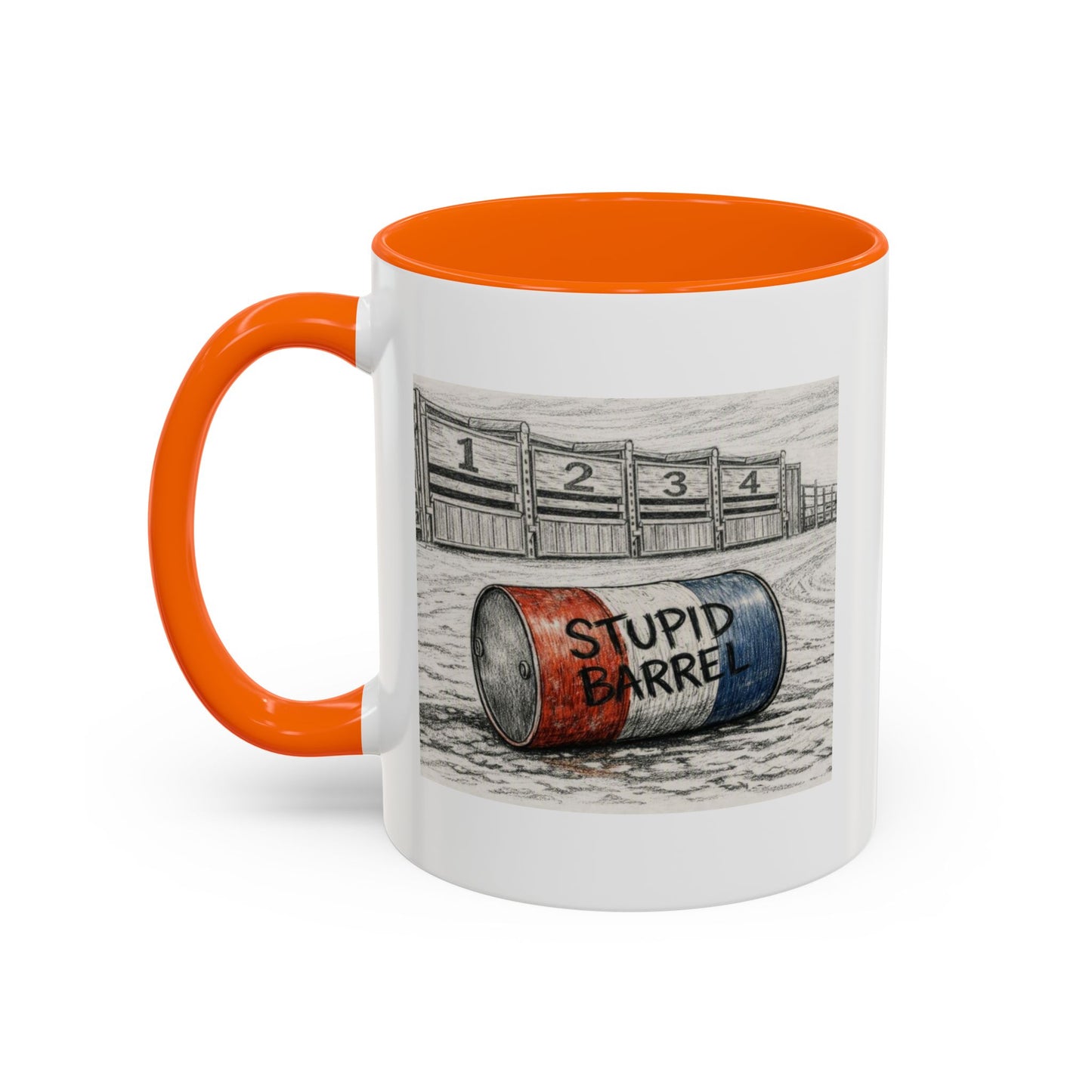Out of the Money Barrel Racing Coffee Mug — Rodeo Cowgirl Accent Mug (11/15 oz)