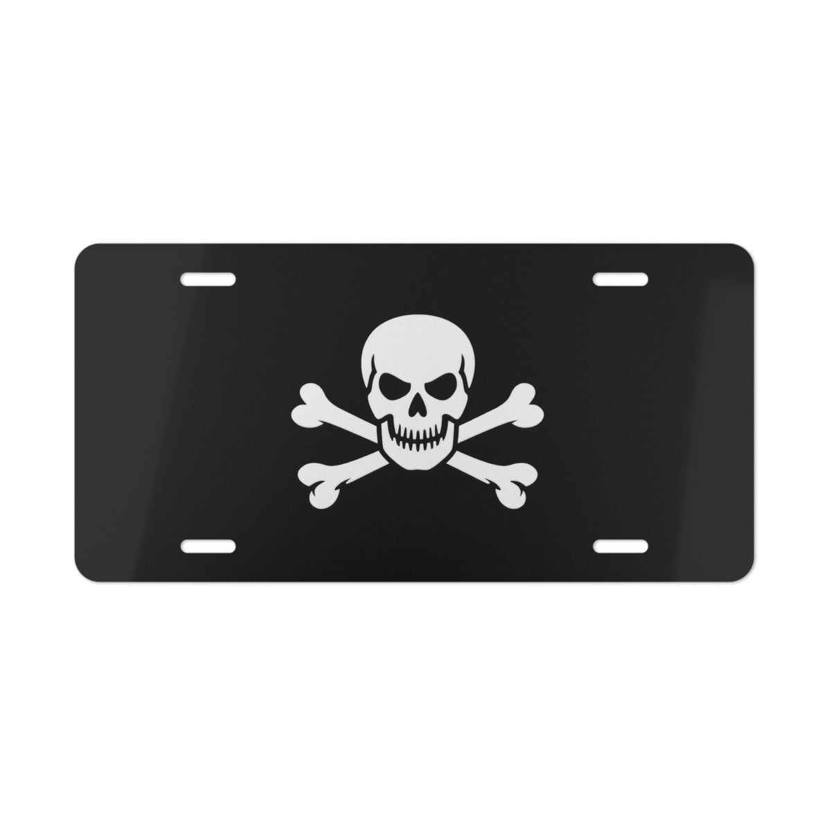 Jolly Roger Vanity Plate — Aluminum License Plate