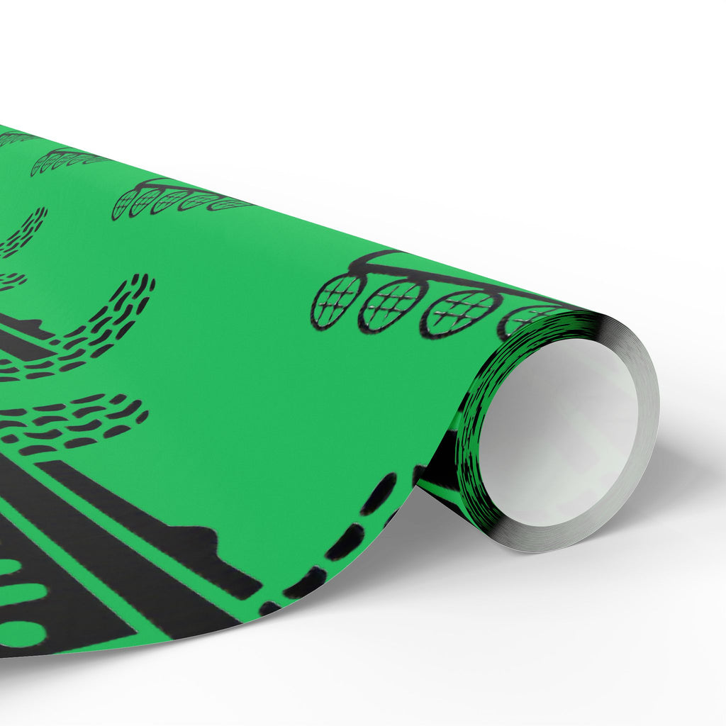 Green 4X4 offroad Pattern Wrapping Paper — Succulent-Themed Gift Wrap for Jeep Lovers